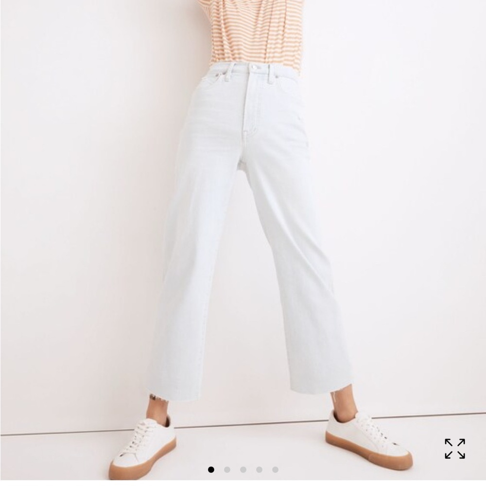 Madewell The Perfect Vintage Wide-Leg Crop Jean in Bosworth Wash size 26